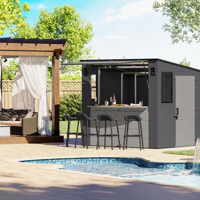 Suncast 8’x7 Ft. Cabana Entertainment Shed