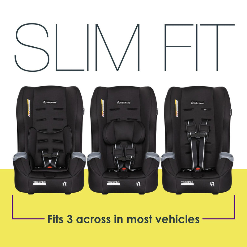 Baby Trend Trooper 3-in-1 Convertible Car Seat, Desert Black