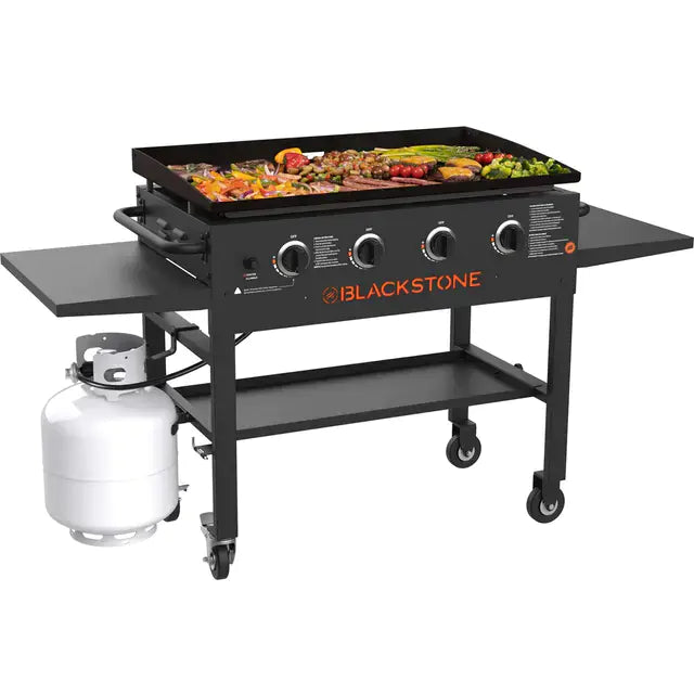 Blackstone 4-Burner 36 In. Griddle Cooking Station With Side Shelves
