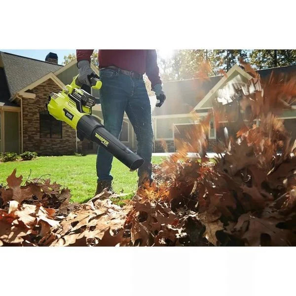 Ryobi 40V Brushless 20 In. Walk Behind Self-Propelled Mower/String Trimmer/Leaf Blower With 2 Batteries And 2 Chargers