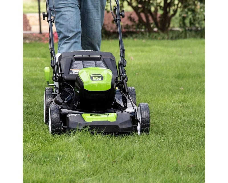 80V Battery-Powered Lawn Mower, 53 Cm, 21 In., Self-Propelled, Brushless, Greenworks