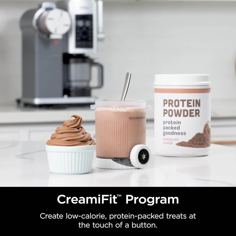 Ninja Swirl By CREAMi Ice Cream And Soft Serve Maker, Sorbet, Milkshake, Frozen Yogurt, Low Calories Program And More, 13-in-1, NC701