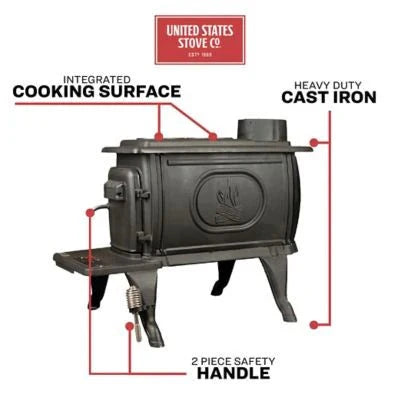 900 Square Feet EPA-exempt Cast Iron Stove