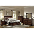 Master Bedroom Set 5pc Classic Brown Cherry Finish Platform Storage Bed