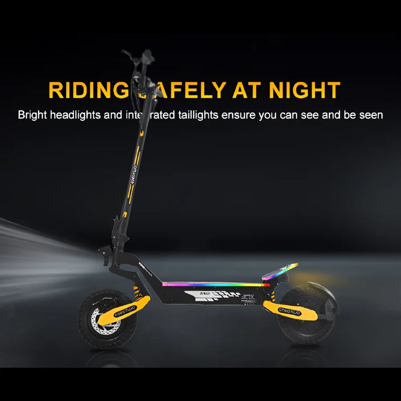 Off Road Electric Scooter For Adults, 1200W Motor Fast E Scooter, Up To 28MPH Top Speed And 20Miles Long Range, 11 In. Off-Road Tires