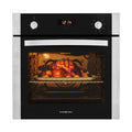 EuroChef 60cm Stainless Built-In 70L Grill 8 Function Fan Forced Electric Wall Oven