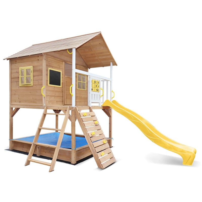 Lifespan Kids Warrigal Cubby House, Yellow Slide