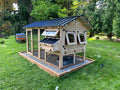 Walk-In Chicken Coop, 6-ft x 12-ft x 7.5-ft Outdoor Poultry Run