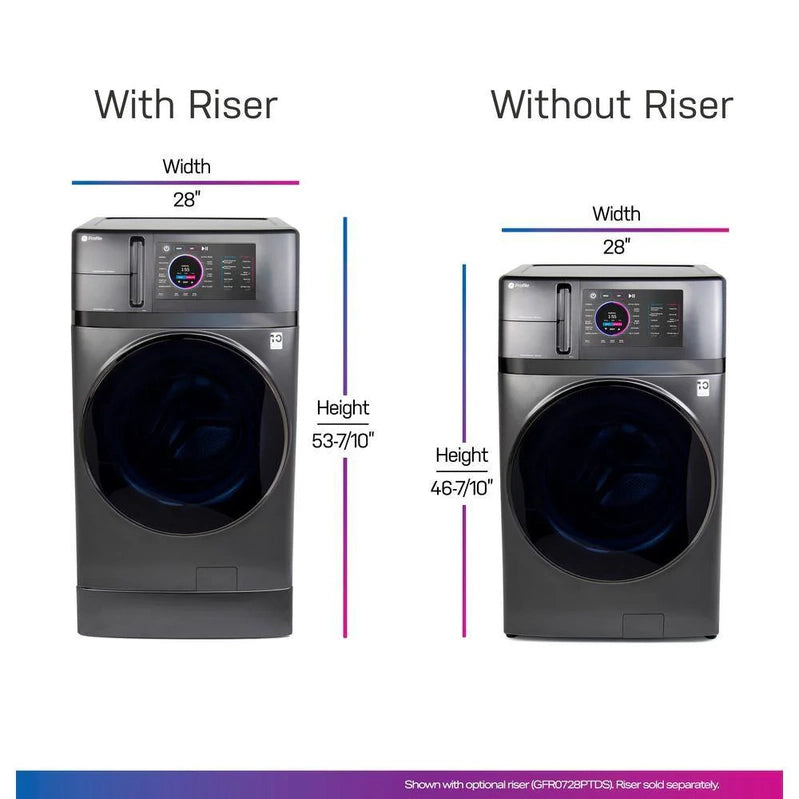 Profile 4.8 Cu. Ft. UltraFast Combination Washer-Dryer With Ventless Heat Pump Technology In Carbon Graphite