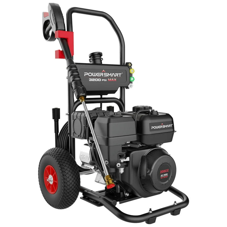 PowerSmart 3200PSI Gas Pressure Washer With 5 Nozzles And Soap Tank