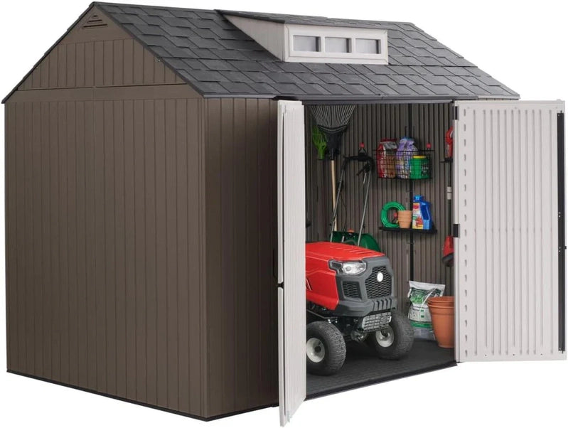 Rubbermaid Resin Outdoor Storage Shed With Floor