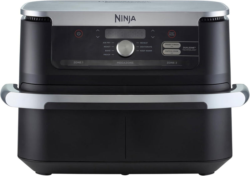Ninja 10.4L Air Fryer With FlexDrawer And Dual Zone Technology, 7 Functions, Non-Stick, Black
