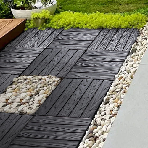 76-Pack Plastic Interlocking Deck Tiles, 68.80 Sq. Ft. Outdoor Plastic Flooring Super Durable And Waterproof All-Weather Indoor/Outdoor