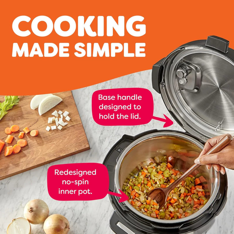 9-in-1 Multicooker, Pressure Cooker, Slow Cook, Rice Maker, Steamer, Sauté, Yogurt, Warmer And Sterilizer, Includes App With Over 800 Recipes
