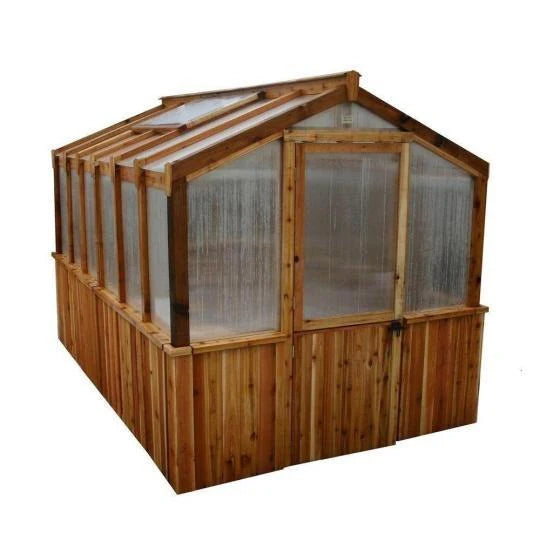 8 Ft. x 12 Ft. Cedar Wood Greenhouse