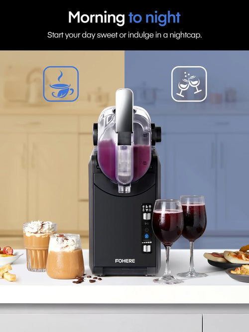 5-in-1 Slushie Machine, No Ice Needed, 15 Min Slushy Machine For Home With Self-Cleaning, Professional Frozen Drink Maker, 5 Preset Programs