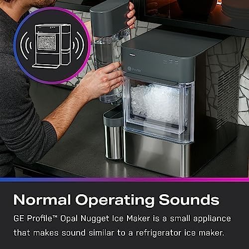 GE Profile Opal 2.0 XL With 1 Gallon Tank, Chewable Crunchable Countertop Nugget Ice Maker, Scoop Included, 38 Lbs In 24 Hours