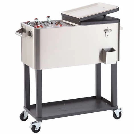 Trinity Stainless Steel Cooler With Cover, 100 Quart
