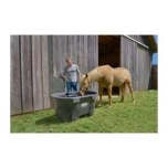 Rubbermaid FG424500BLA Livestock Tank, Model Year 2025, 150 Gallon Capacity, Plastic, Black