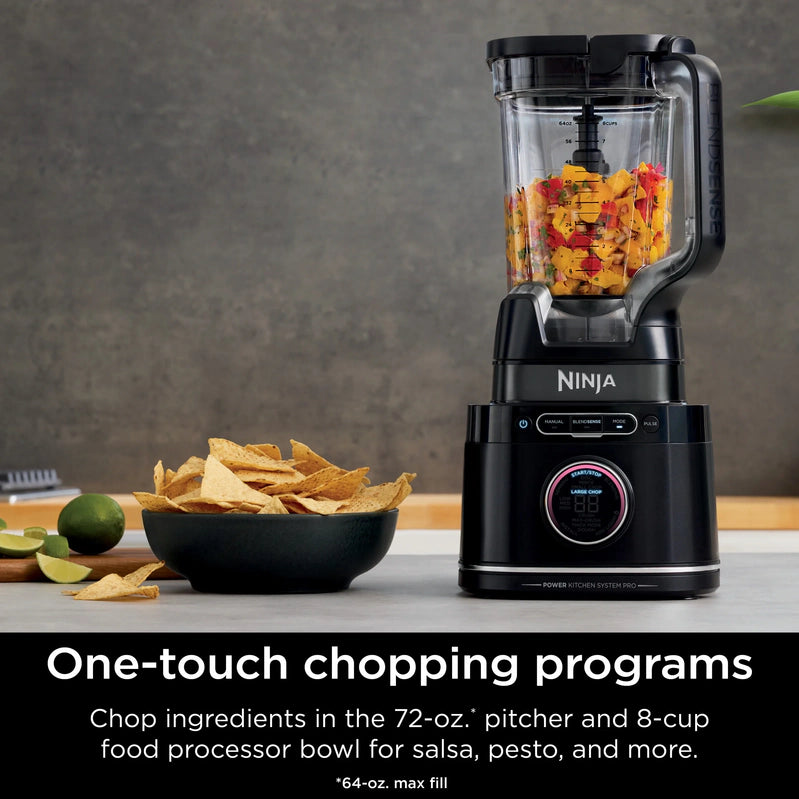 Ninja Detect Kitchen System Power Blender Plus Processor With Blend Sense Technology, Silver, TB400