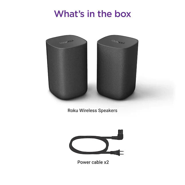 Roku 6.1-in 80-Watt Set Of 2 Smart Indoor Portable Speaker