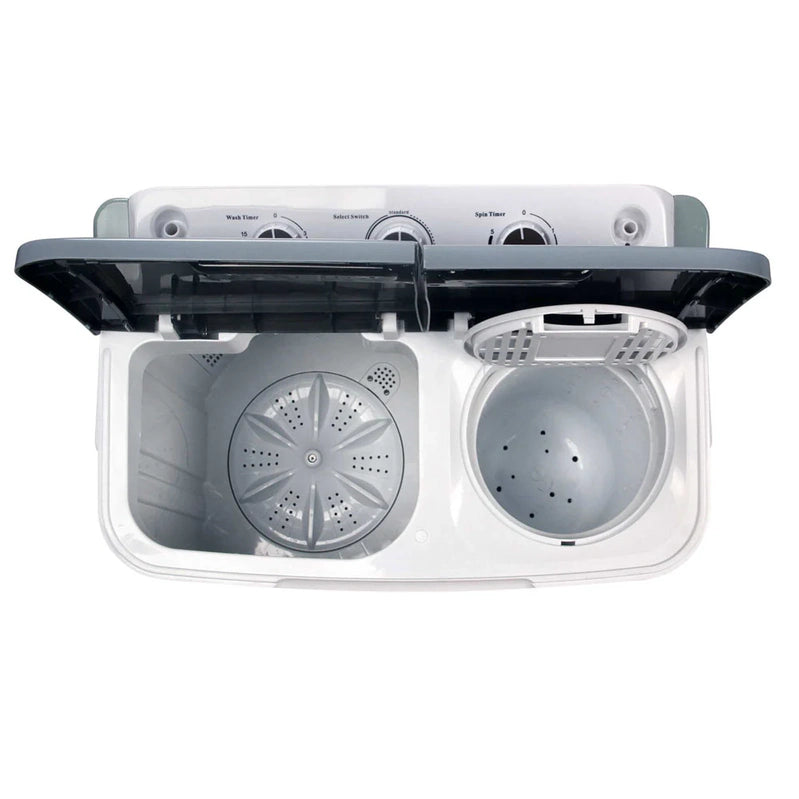Devanti 5KG Twin Tub Portable Washing Machine White