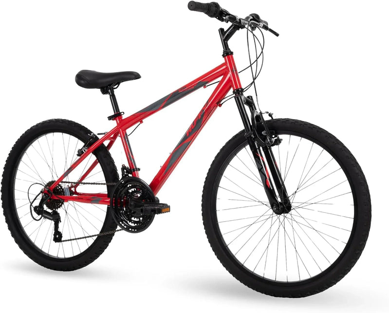 Huffy Stone Mountain Hardtail Mountain Bike For Boys/Girls/Men/Women, 20 In./24 In./26 In. Sizes, 6 Or 21 Speed Shimano Twist Shifting