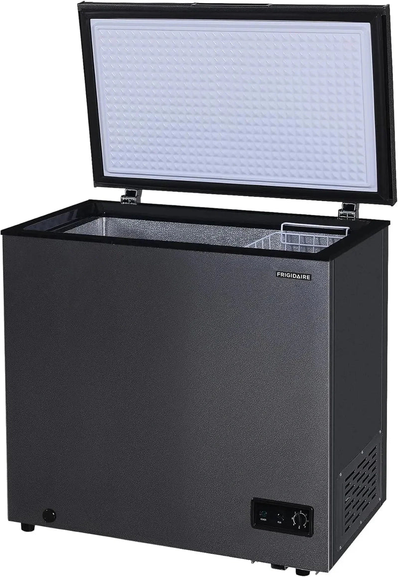 Frigidaire Chest Freezer, 7 Cu. Ft., Granita Finish, Adjustable Thermostat, Easy Defrost Function, Removable Basket