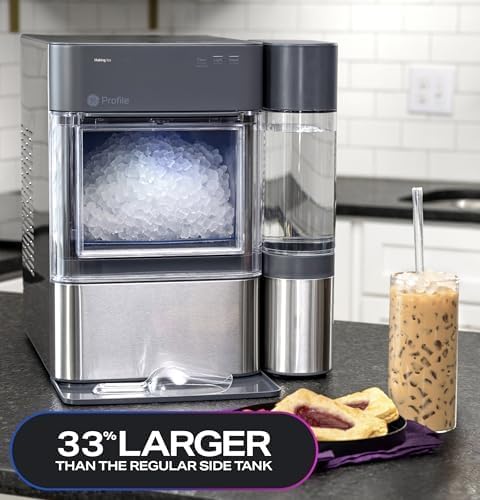 GE Profile Opal 2.0 XL With 1 Gallon Tank, Chewable Crunchable Countertop Nugget Ice Maker, Scoop Included, 38 Lbs In 24 Hours