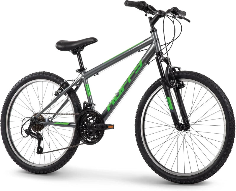 Huffy Stone Mountain Hardtail Mountain Bike For Boys/Girls/Men/Women, 20 In./24 In./26 In. Sizes, 6 Or 21 Speed Shimano Twist Shifting