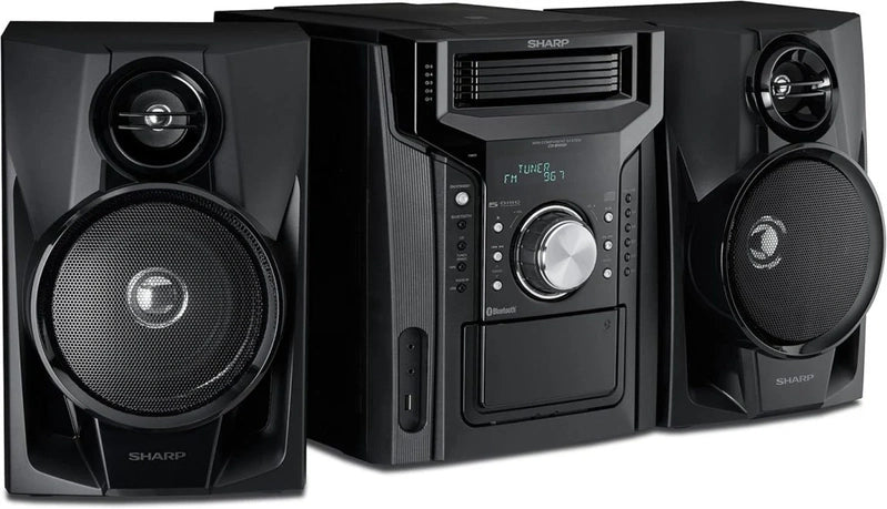 CD-BH950 240W 5-way Mini Bookshelf Speaker System With Cassette Deck And Bluetooth