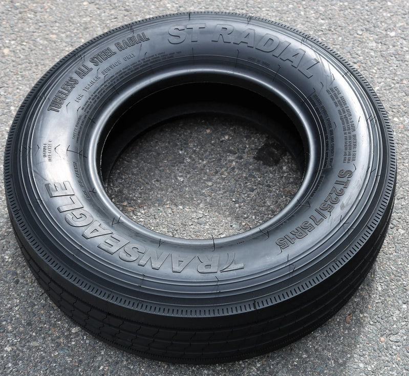 Set Of 4, Four Transeagle All Steel St Radial St 225/75R15 Load G, 14 Ply Trailer Tires