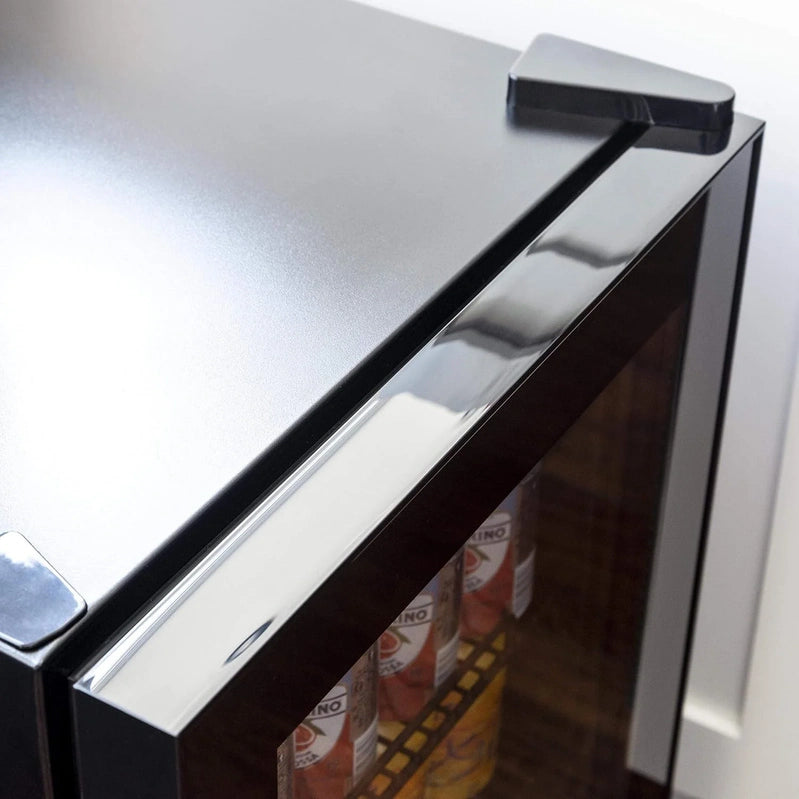 Beverage Refrigerator Cooler, 126 Cans Free Standing With Right Hinge Glass Door, Mini Fridge Beverage Organizer For Beer, Wine, Soda