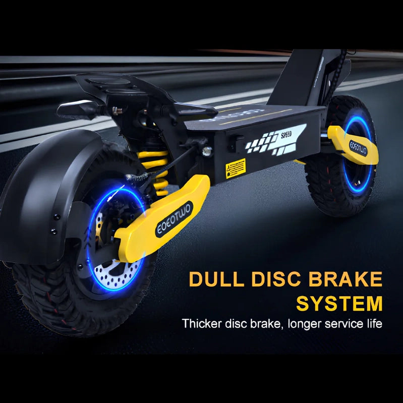 Off Road Electric Scooter For Adults, 1200W Motor Fast E Scooter, Up To 28MPH Top Speed And 20Miles Long Range, 11 In. Off-Road Tires