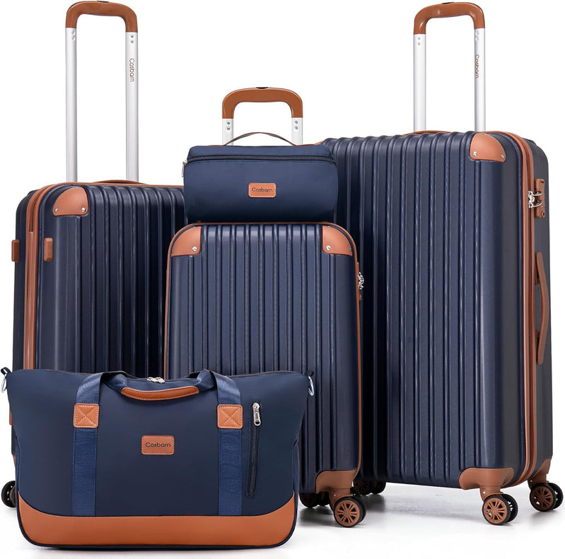 Luggage Sets 5 Piece Suitcases With Wheels Suitcase Set ABS Hard Case Luggage