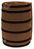 Good Ideas Rain Wizard 65 Gallon Rain Barrel With Darkened Ribs, Terra Cotta