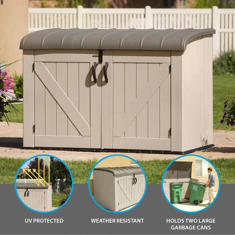 Lifetime Horizontal Storage Shed, 75 Cu. Ft