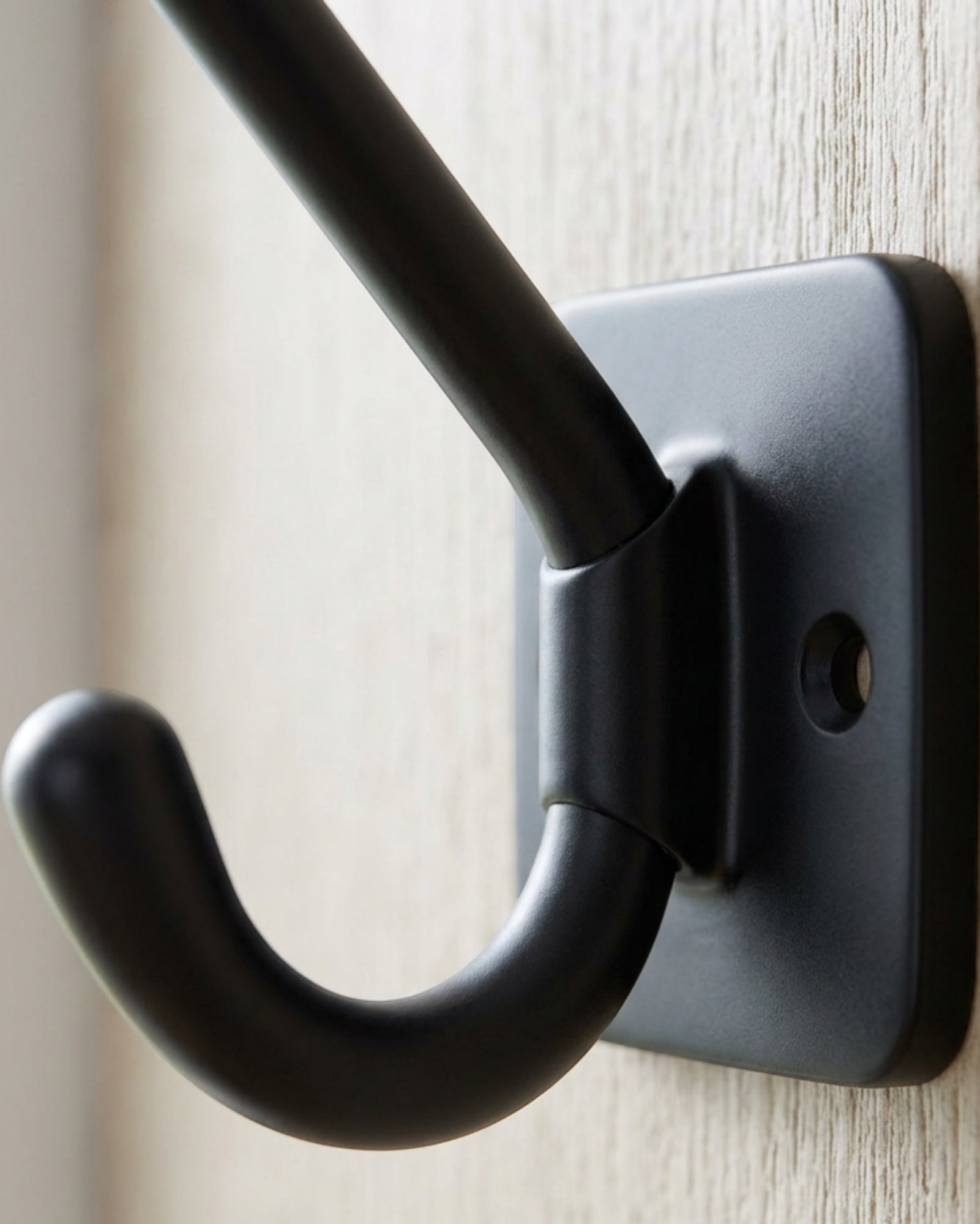 Vjpxm Double Wall Hooks Matte Black 4 Pack