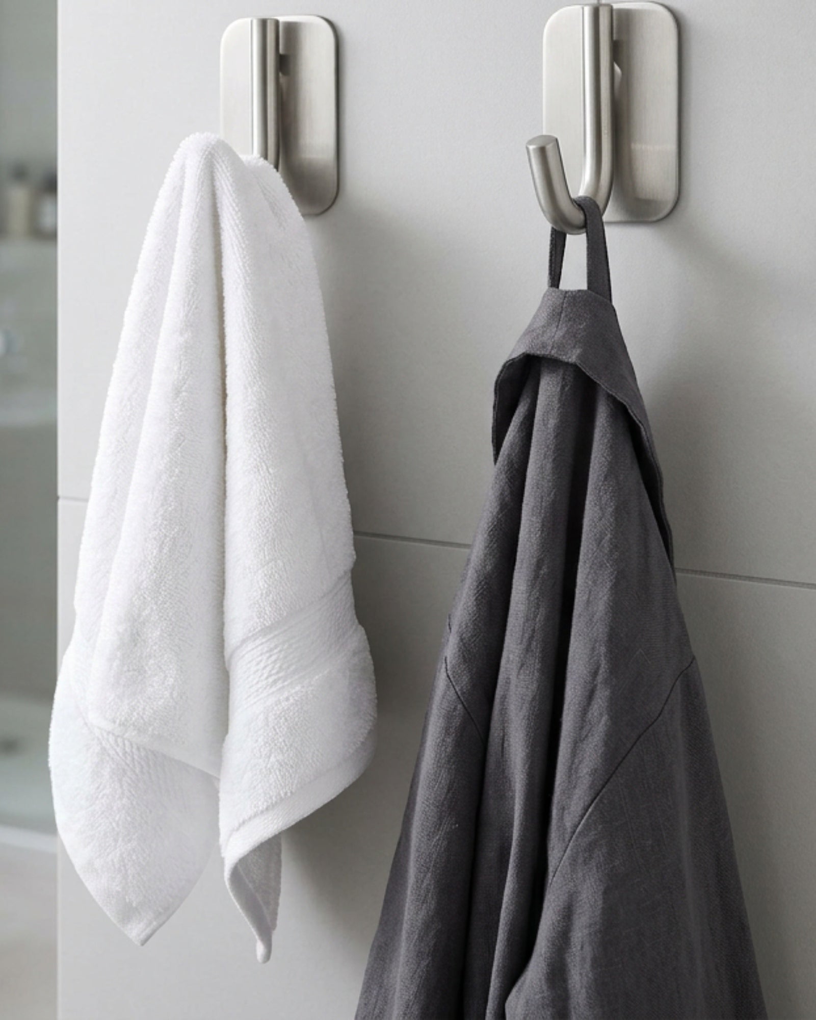 Vjpxm Stainless Wall Hooks Brushed Silver 6 Pack